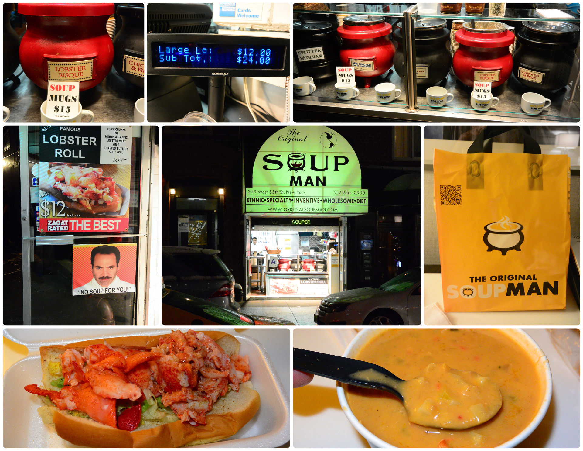 The Soup Nazi in New York. Ho-lee-crap! Best soup EVA!!~!!!!