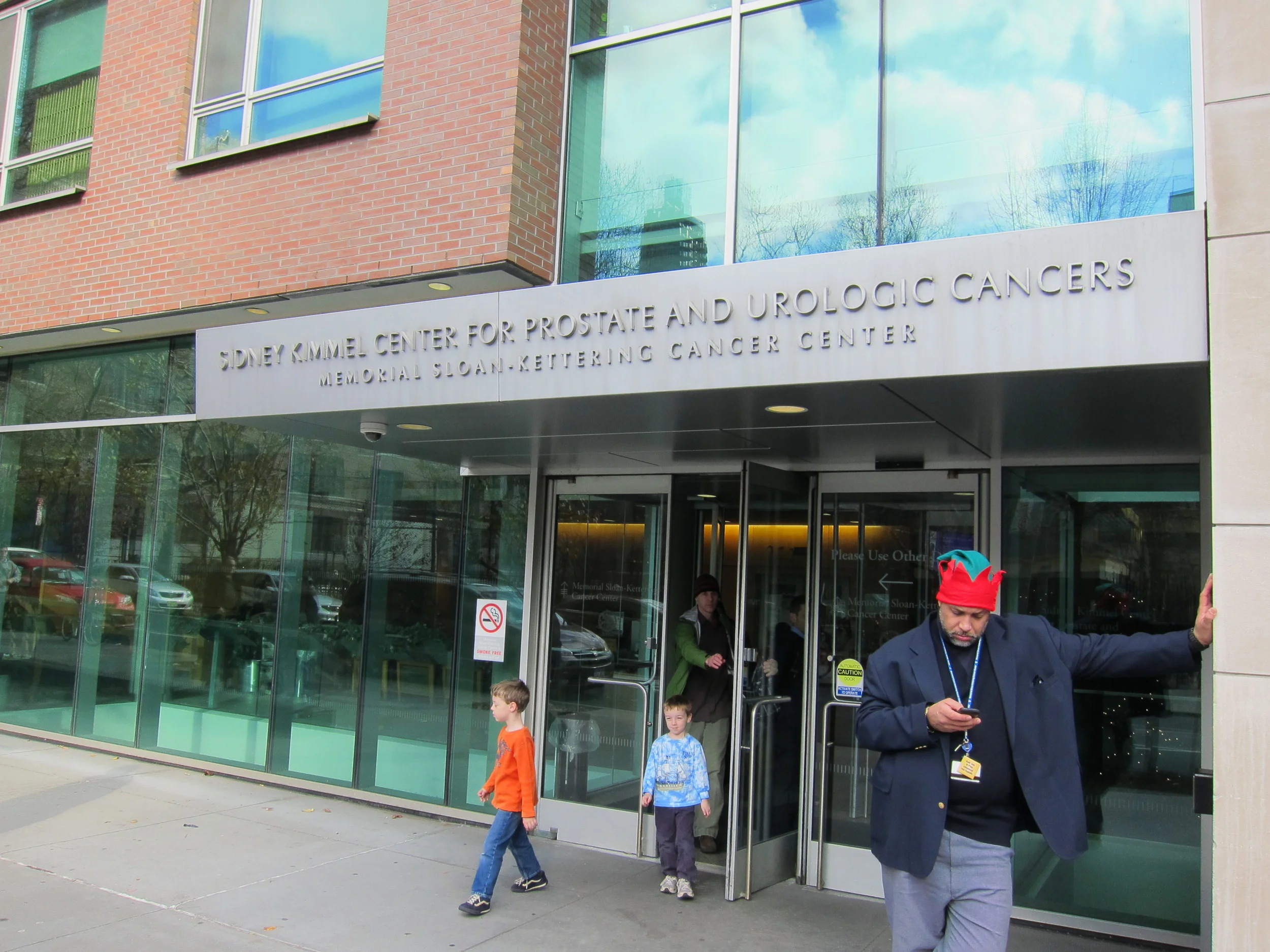 The Sidney Kimmel Center for Prostate and Urological Cancers, part of Memorial Sloan Kettering Cancer Center on E 68th St between 2nd and 3rd Avenues. I've been here a few times. You don't ever want to have to go here.