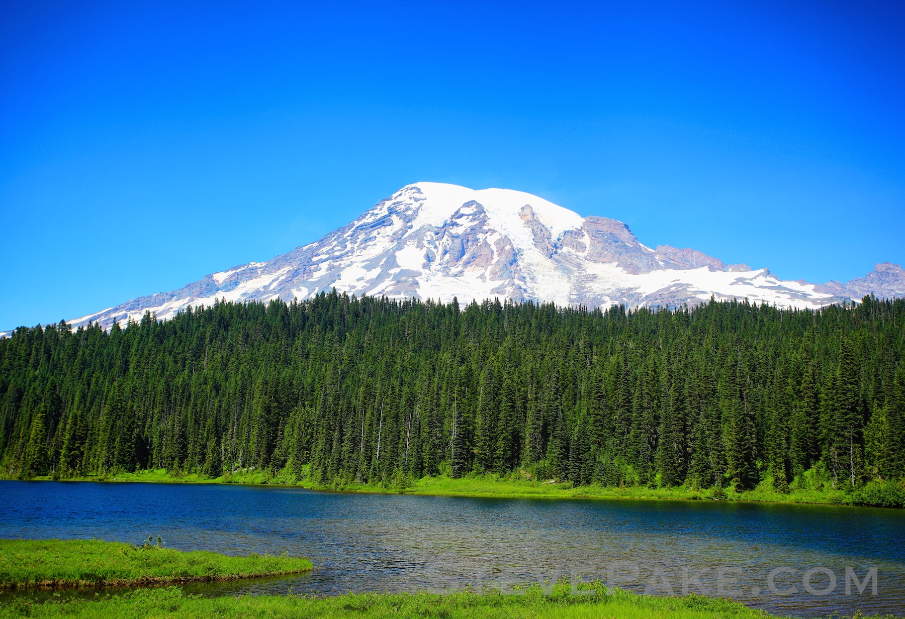 Mt Rainier is almost never this clear, but the day we were there we lucked out with crystal clear weather. We had an amazing day hiking, and taking in all of the sights and sounds of Mt Rainier National Park with absolutely perfect weather.