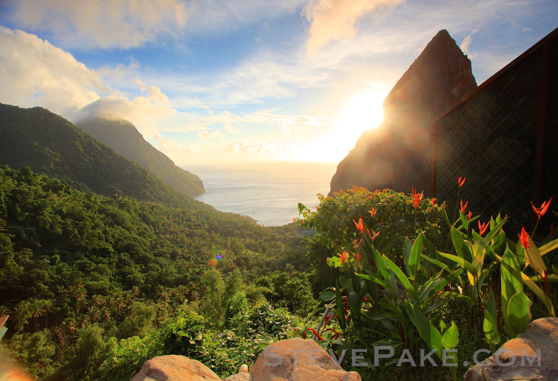 The famous Pitons in St Lucia, from the Ladera Resort. Lighting, Location, and Perspective are certainly in play here as well! The more things that come together in a photo, the more amazing it will be!
