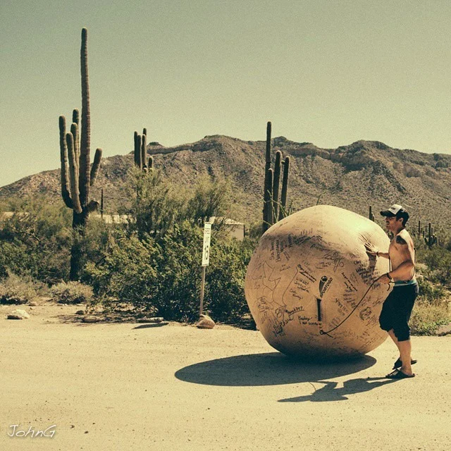 Mr.Ballsy in New Mexico, September 2014 via Facebook.