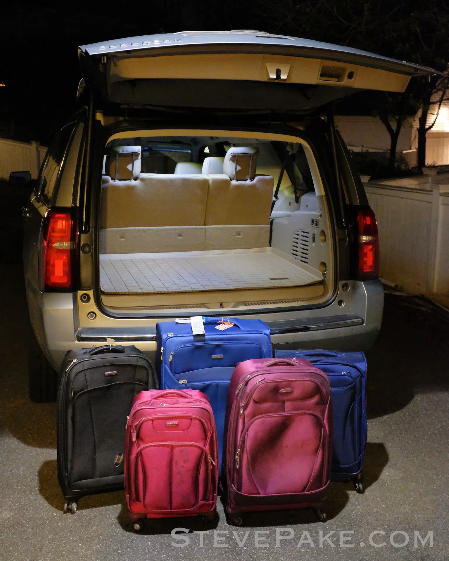 My 2018 Suburban with all three rows of seating deployed.