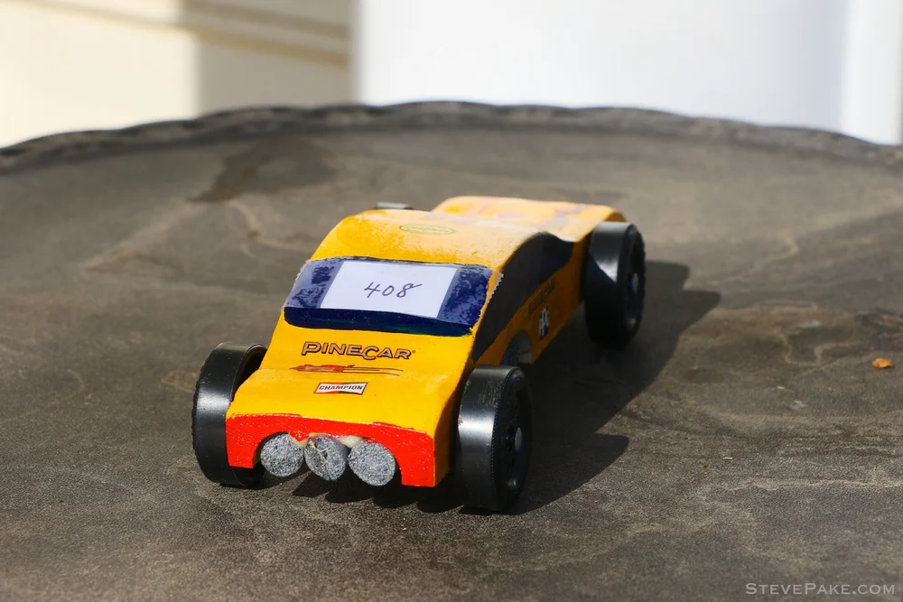 Our First Pinewood Derby Car - "Coupe De Will"  StevePake.com: SPAKE BOLDLY