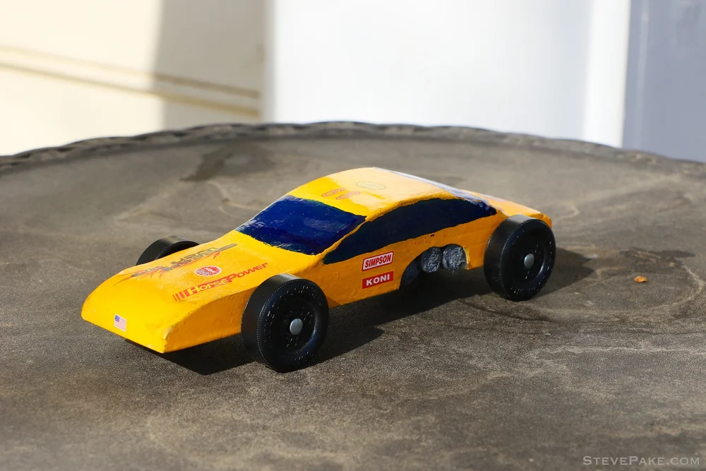 Our First Pinewood Derby Car - "Coupe De Will" — StevePake.com: Surviving  Testicular Cancer