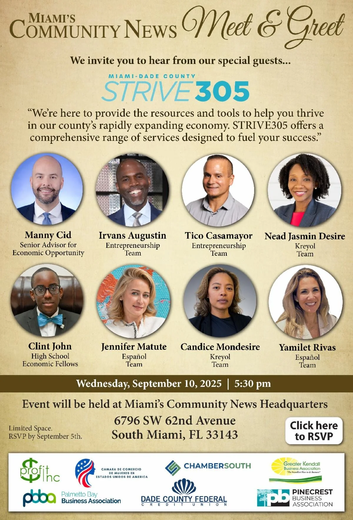 Member Promotion: Meet &amp; Greet with Strive305