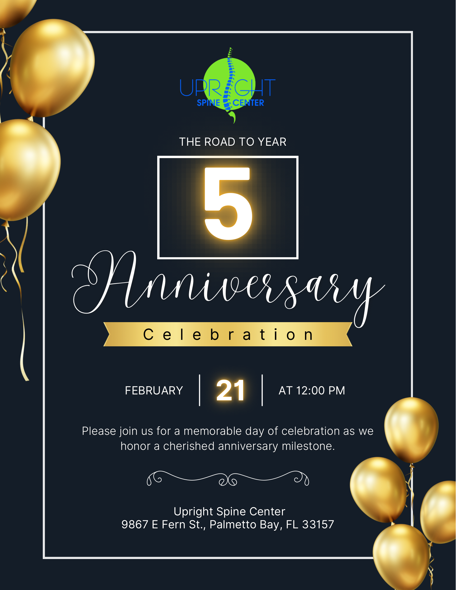 Member Promotion: Upright Spine Center 5 Year Anniversary