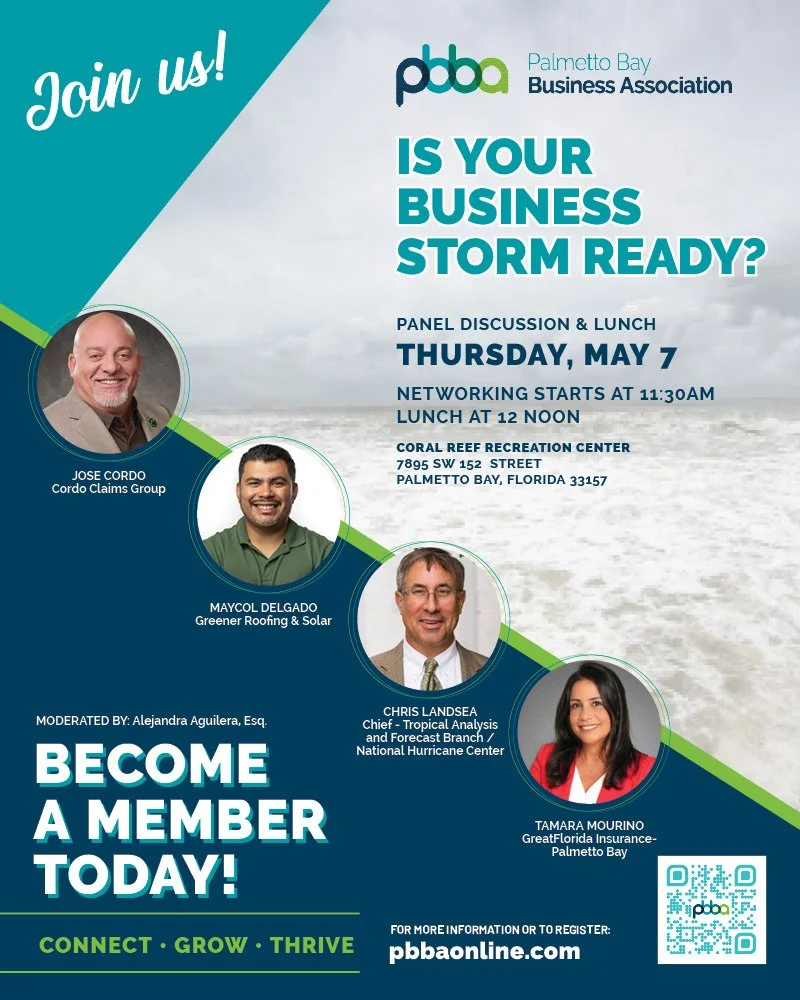 Networking Lunch: Is your Business Storm Ready? Panel Discussion