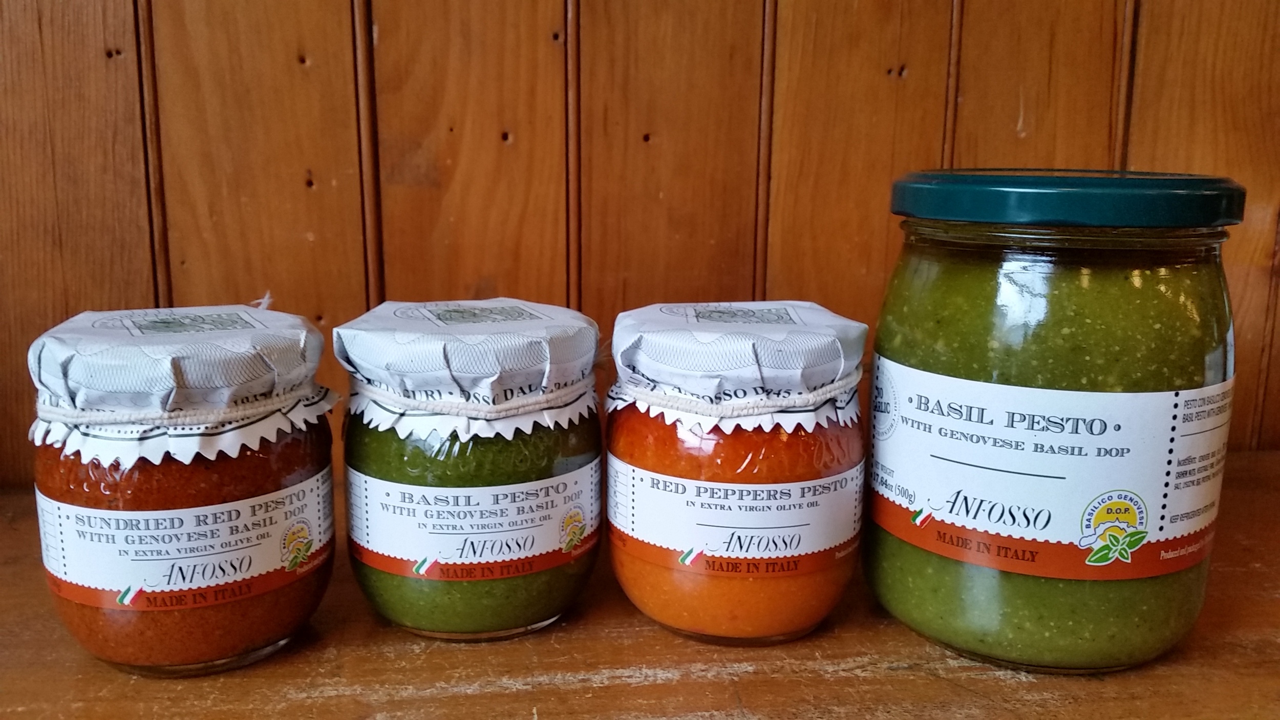 Different pesto sauce from Anfosso