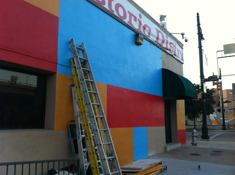 6th street mural start.JPG