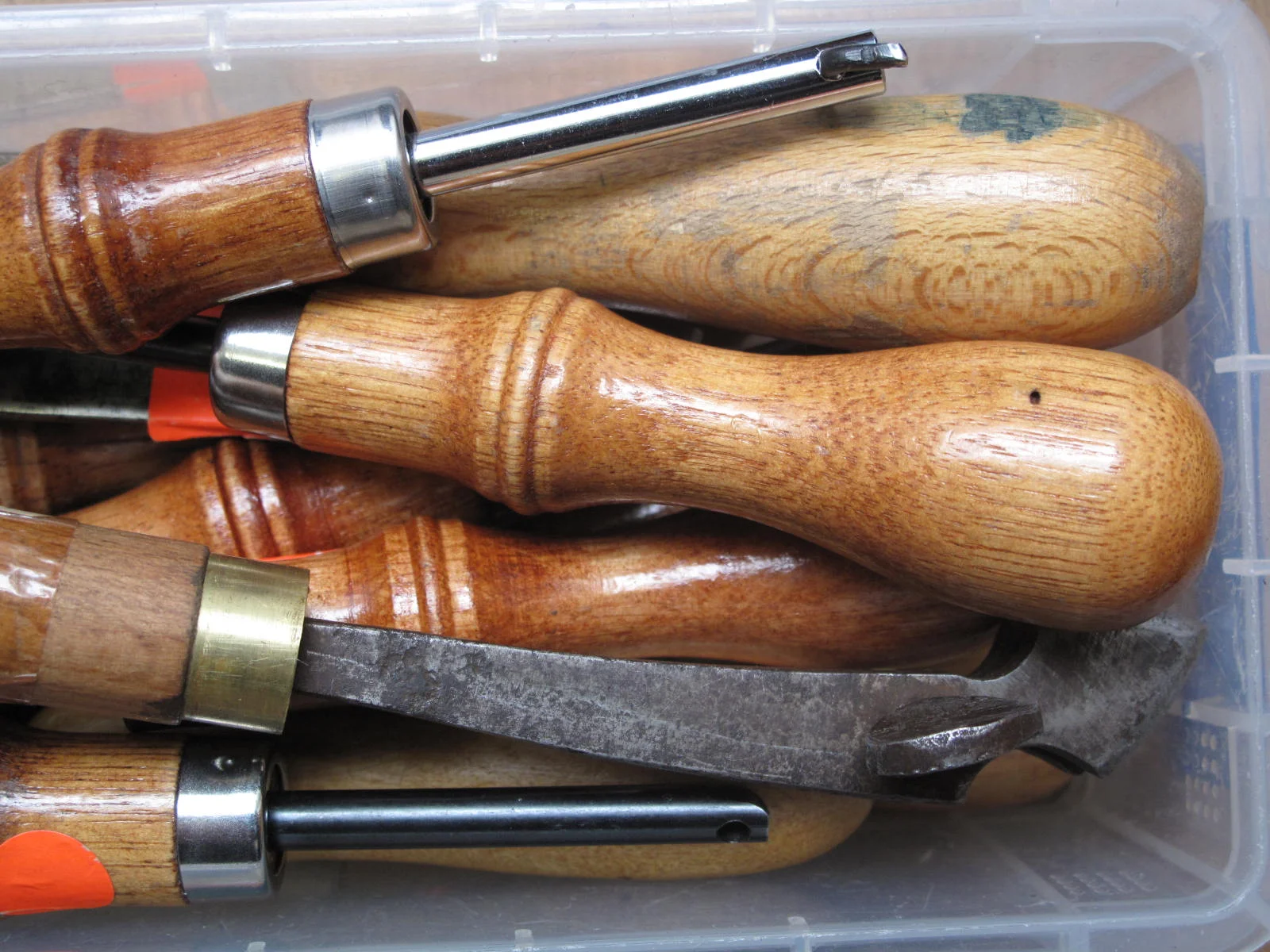 Tools can be enigmatic - functional, specific, strangely named. Saddlery tools - co-opted for fine leather work - are no exception; is that a stitching fork or a pricking iron? Groover, channeller or creaser?