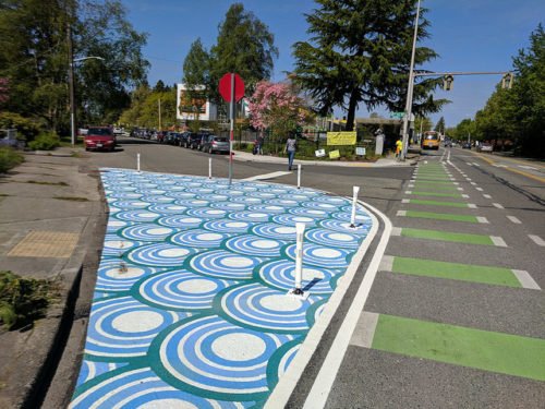 Seattle Painted Curb Extensions
