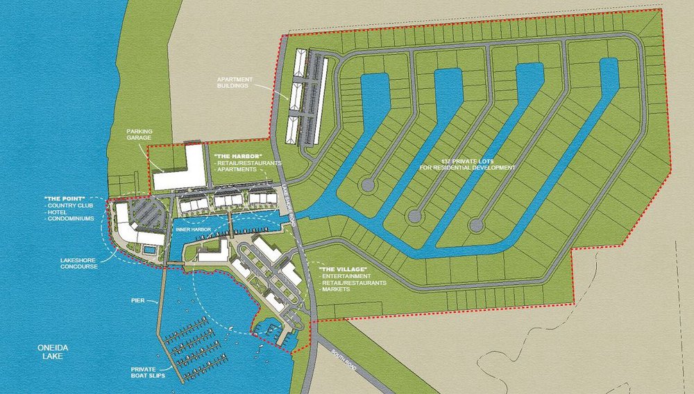 Site plan of proposed Brewerton development