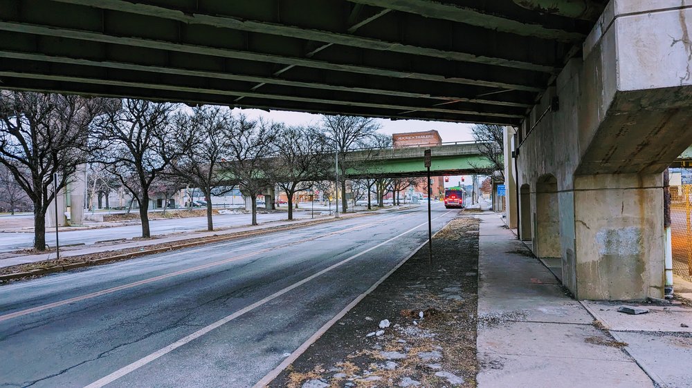 Walking conditions along bus routes vary, with some in unpleasant areas beneath highway overpasses. BRT stations must be located in key, centralized areas to promote easy acces. 
