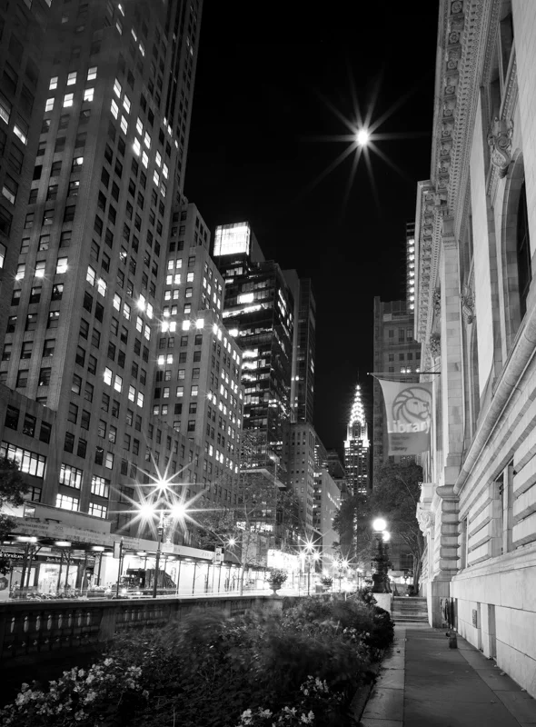 Full moon over 42nd street