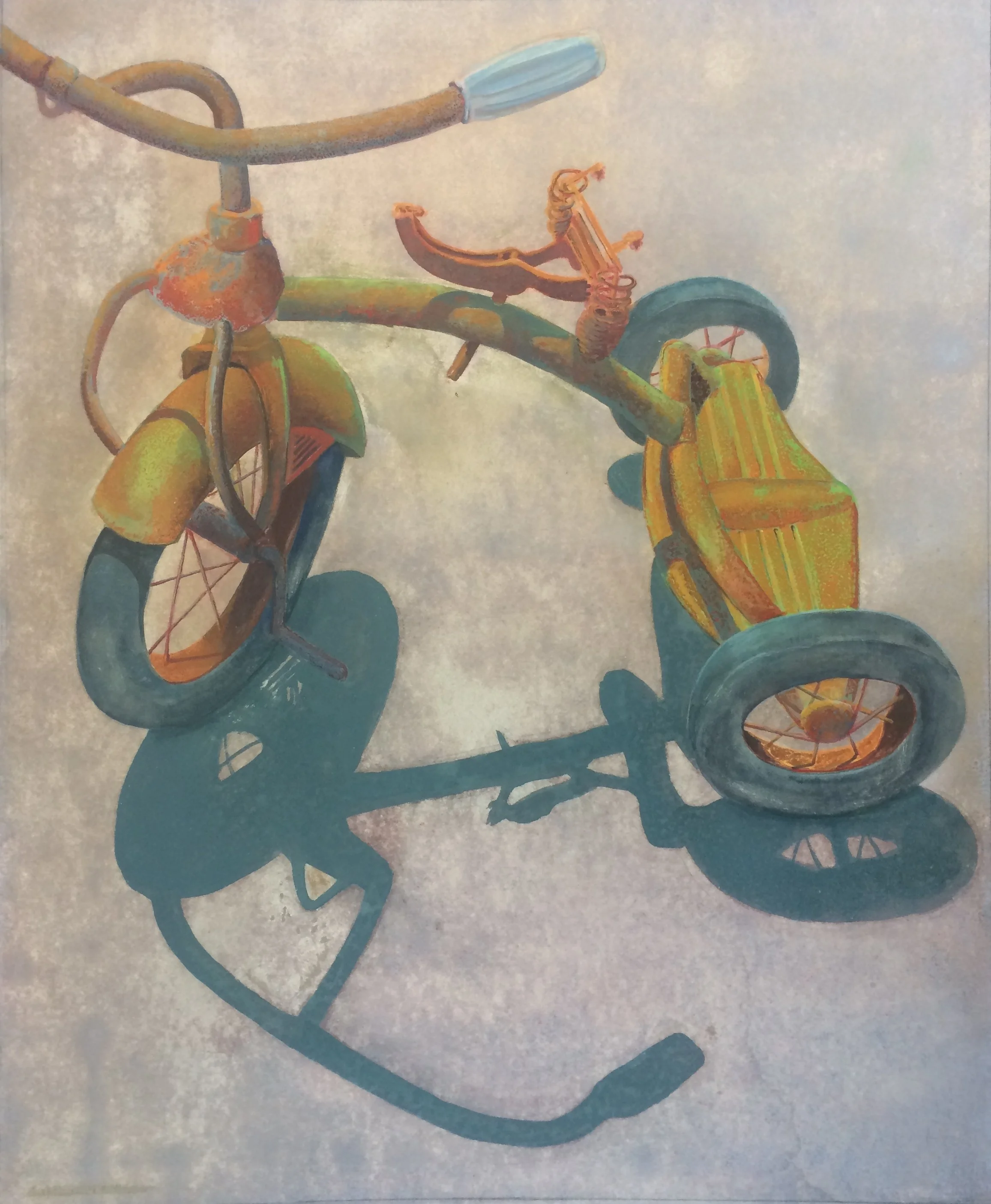  Earl Grenville Killeen Trike Remains 25.25” x 20.5” Watercolor $3,600 