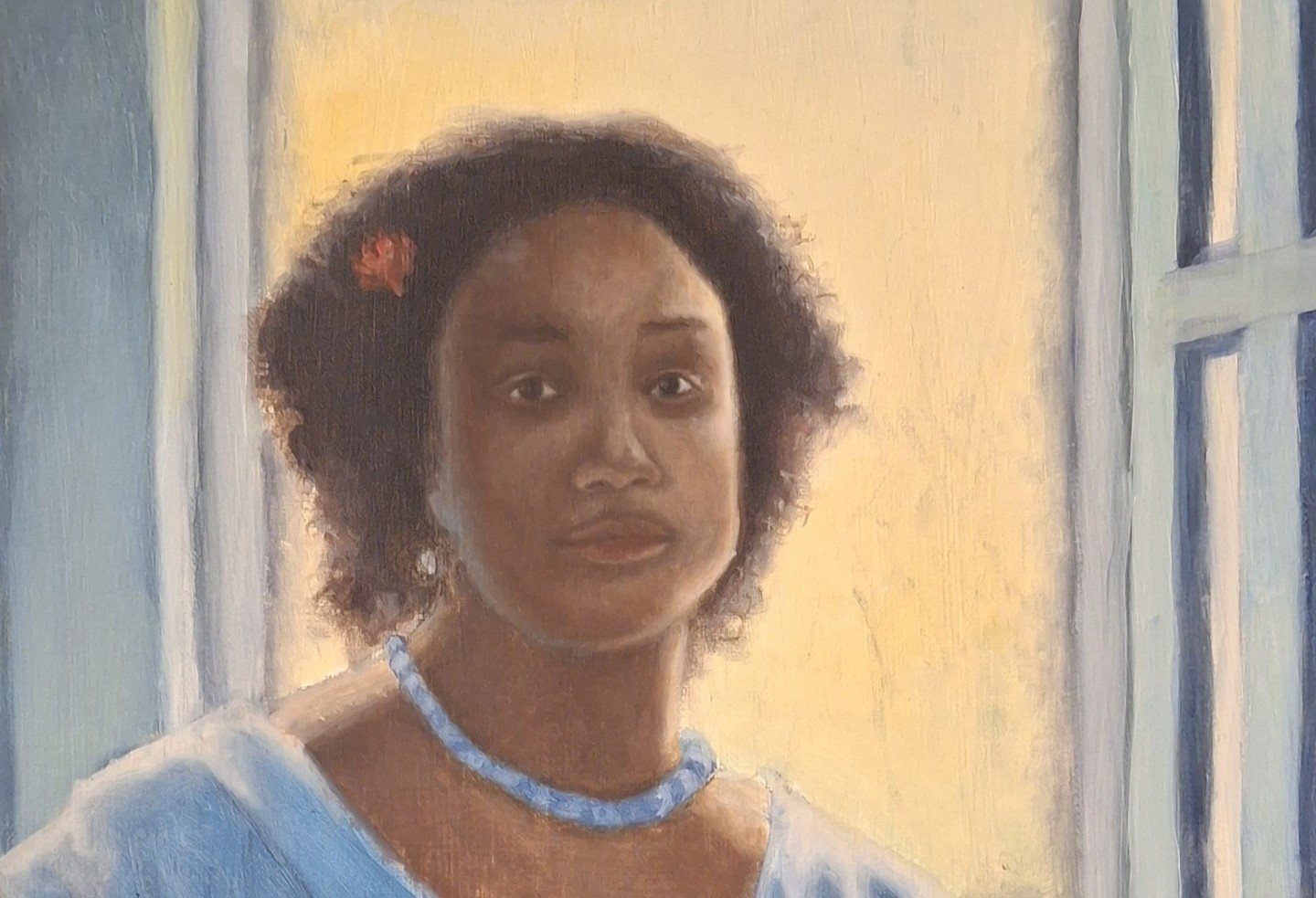 Colors dance in beautiful harmony. One of many portraits by Chris Ferguson.