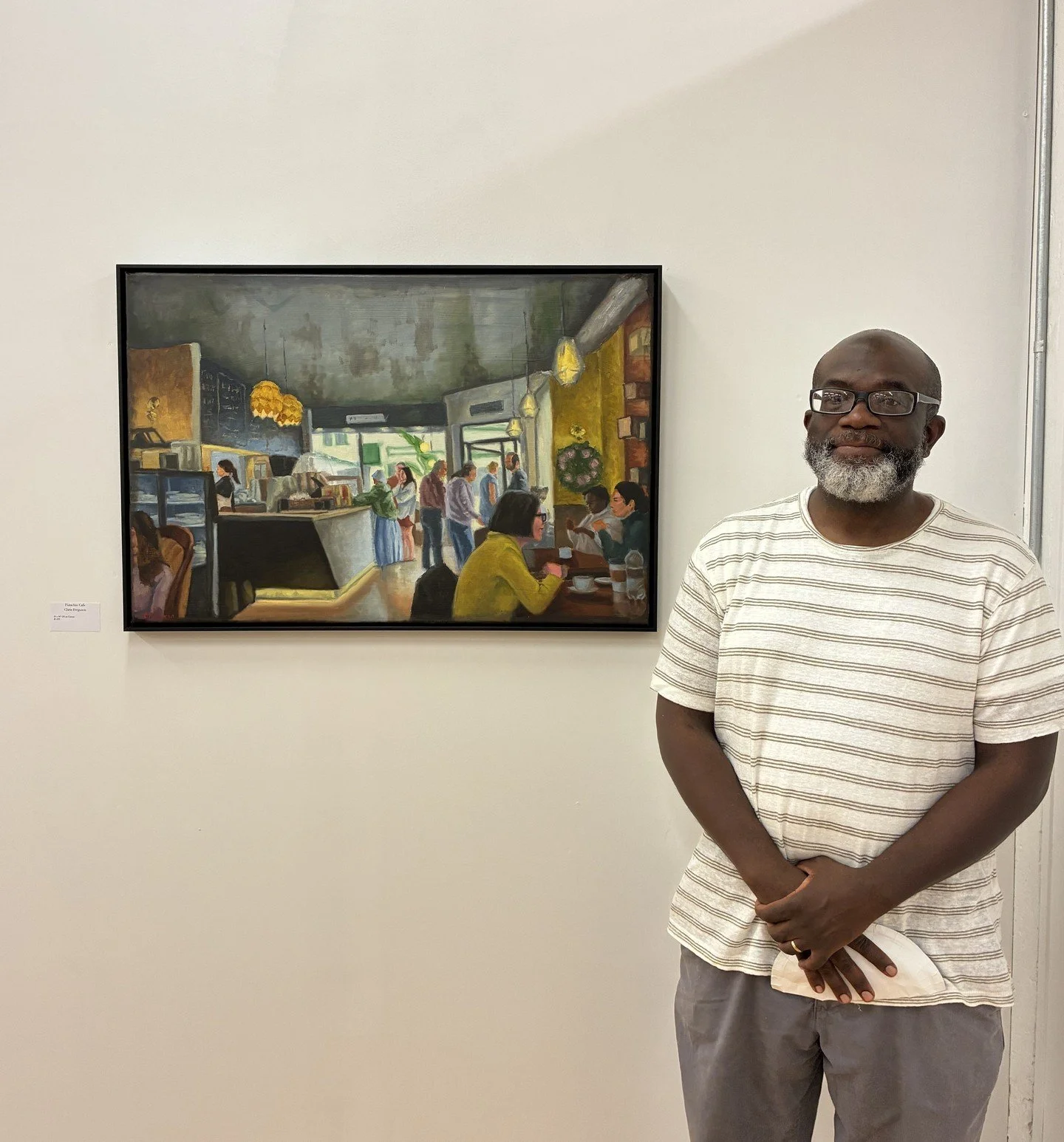 Chris Ferguson, one of our members, showcased his creativity at the &quot;Ascension&quot; exhibition at the New Hartford Artisan Guild in New Hartford, CT. His painting, &quot;Pistachio Caf&eacute;,&quot; captivated attendees with its rich colors and