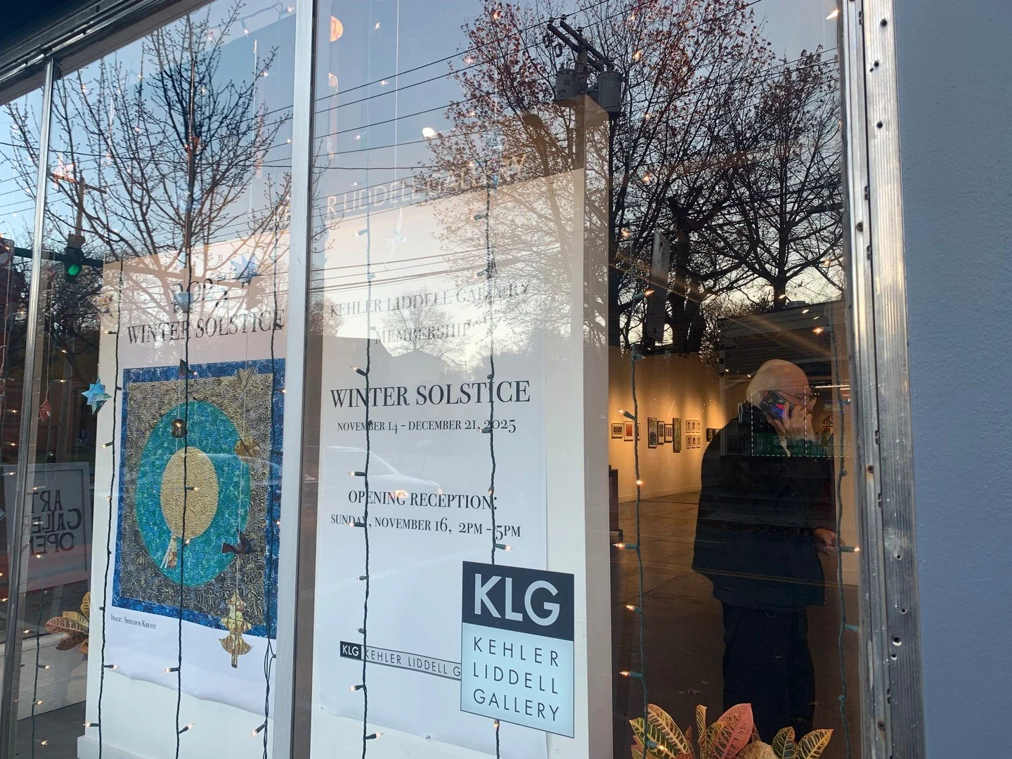 The trees in downtown Westville showcase the changing season, mirroring the name of our annual holiday exhibition, as their branches stand bare and twilight descends at 4 PM!⁠
⁠
Join us for the exhibit WINTER SOLSTICE which runs, curiously, until the