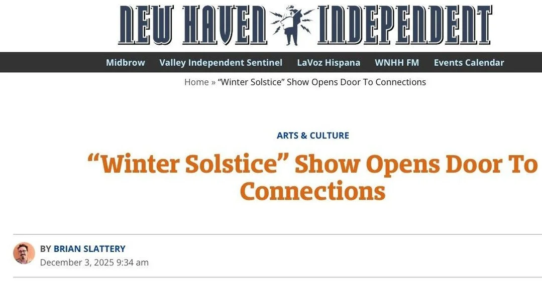 WINTER SOLSTICE review in the NHIndy...hot off the press...some of these images are further described in the review, yet that is just PART of our stunning exhibit. The work of 20+ other artists await your visit! ⁠
⁠
https://www.newhavenindependent.or