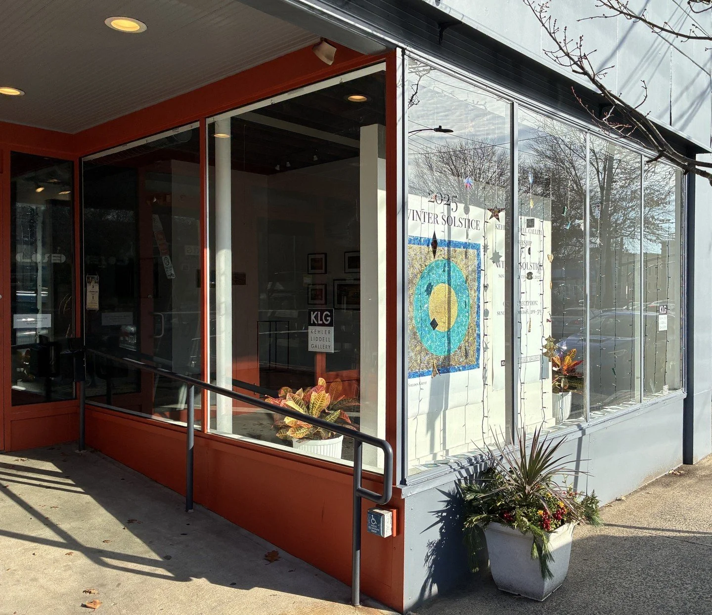 Facade transformation, check! Soak in our beautiful new look outside while enjoying Winter Solstice on the inside!⁠
⁠
Additionally, we encourage you to participate in our upcoming Juried Show, &quot;Current.&quot; Deadline extended to midnight, Dec 9