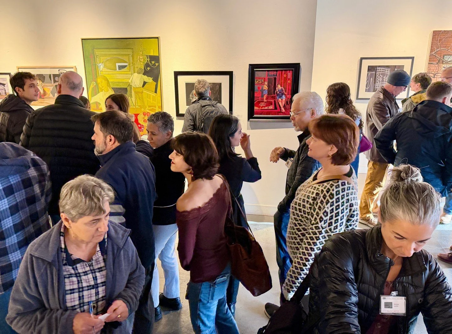 The reception to our 10th annual juried show, CURRENT, is extremely favorable, by critics, seasoned visitors, artists and newcomers alike. View CURRENT for yourself. Better yet, grab a coffee and friends and see all 79 original pieces of art by fello