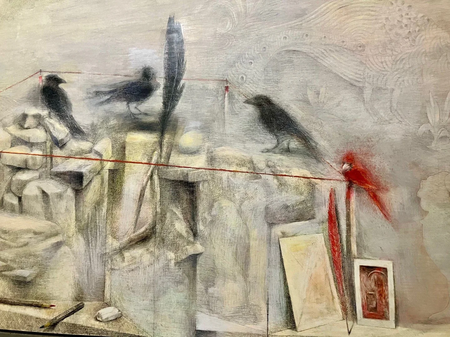 Tom Edward's exhibit, BIRD, opens TODAY but the OPENING RECEPTION is set for Sunday, February 8, 2-5pm with an artist's talk at 3pm. ⁠
⁠
Today,  get a sneak peek all day long and enjoy extended FIRST FRIDAY hours from 12-6:30pm. ⁠
⁠
At 6:30pm, the Fi