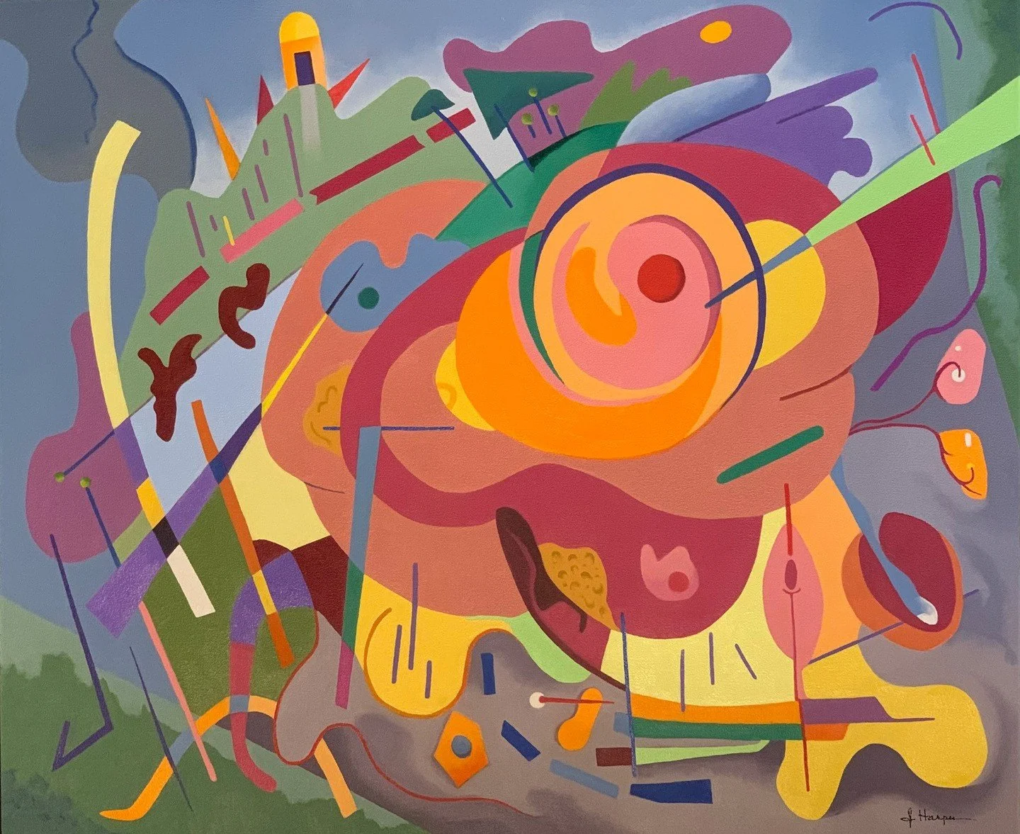 "When I stepped away from my office practice in 1998, I resumed my artistic journey" says JOHN HARPER, our newest gallery member... ⁠
⁠
John lives in Westville and is retired from a 40-year career in medicine and had been secretly hoping to