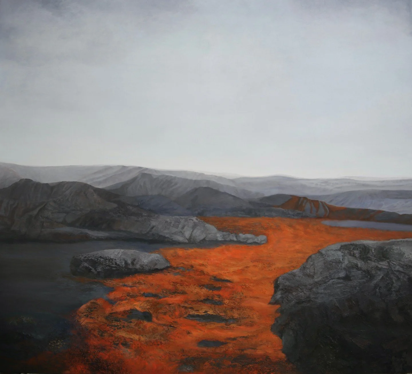 think BIG! Large scale paintings by some of New Haven's most expansive thinking artists cover our walls:⁠
⁠
-Sheldon Krevit will be showing some of his most highly prized works in his farewell to KLG exhibit, some of which haven&rsquo;t yet been exhi