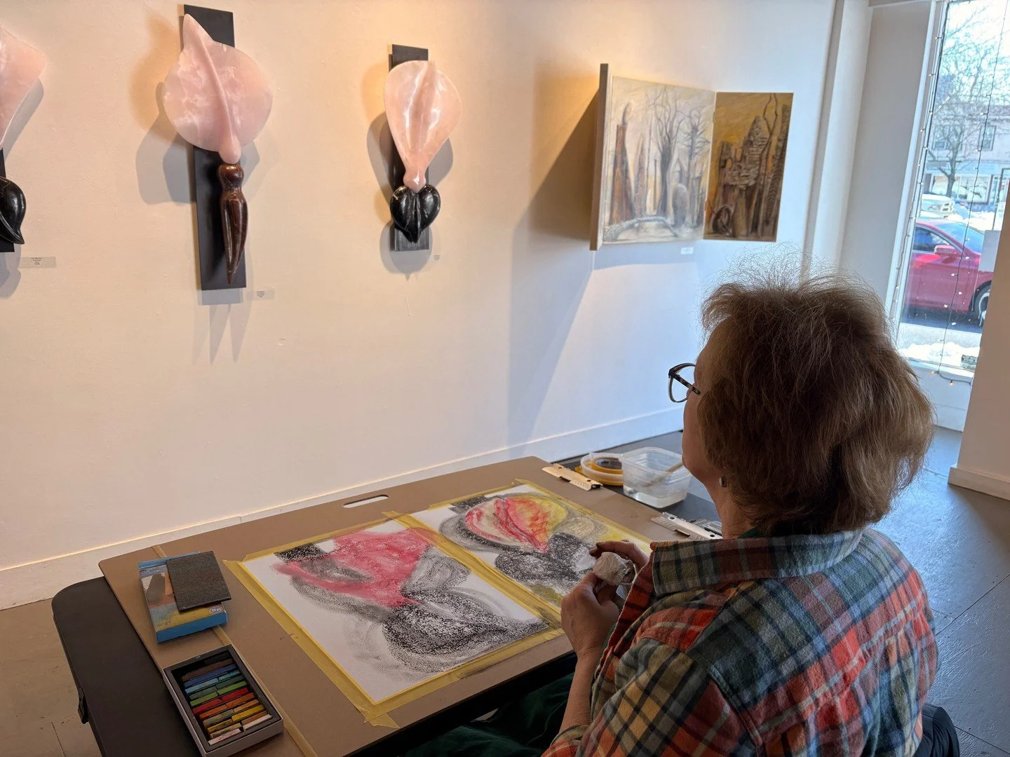 FREE ART EVENT THIS FRIDAY NIGHT! Bring a friend!⁠
⁠
May 1 &mdash; FIRST FRIDAYS in Westville 5-7pm⁠
⁠
Come Draw with Me at KLG, lead by member artist Kate Henderson!⁠
⁠
Join us for a relaxed, drop-in drawing session during First Fridays at Kehler Li