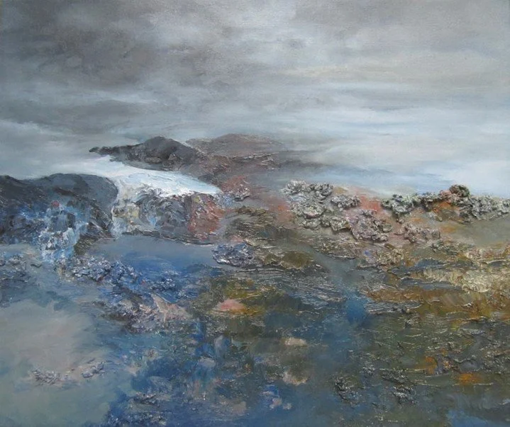 Desolate, oil on canvas. 20x24" by Dganit Zauberman⁠
⁠
Just one of many evocative pieces in her show, Land Emerges, currently at KLG until May 24. Gallery Hours Fri-Sun, 12-5.  About her work,  in her words: ⁠
⁠
⁠
A concern for land, earth, and 