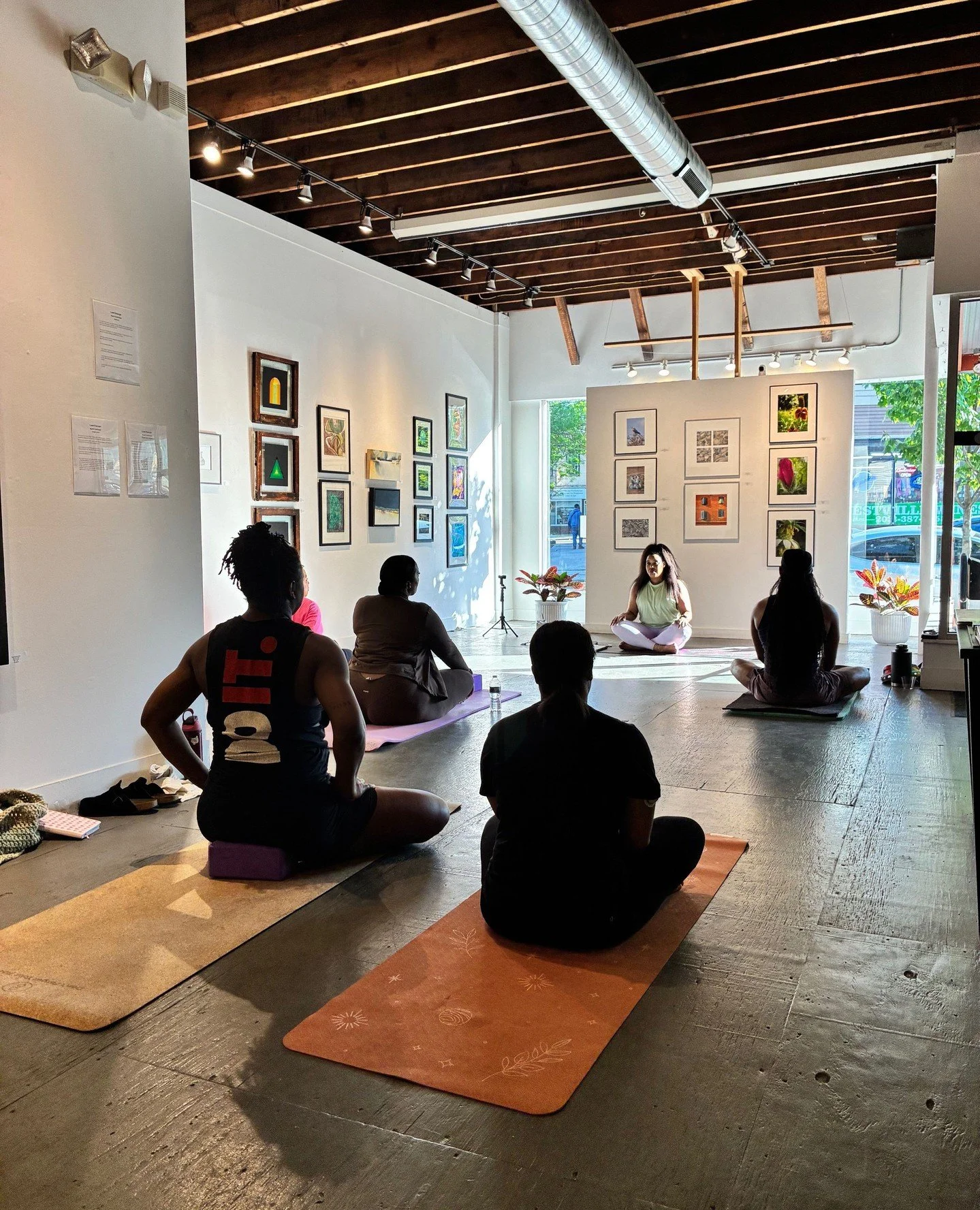 This is the last week for KLG members "small works" exhibit!⁠
Our gallery hours are Friday - Sunday 12-5pm⁠
⁠
Come thru!⁠
⁠
Image: @thekrystallight yoga event. for more info, hit her bio⁠