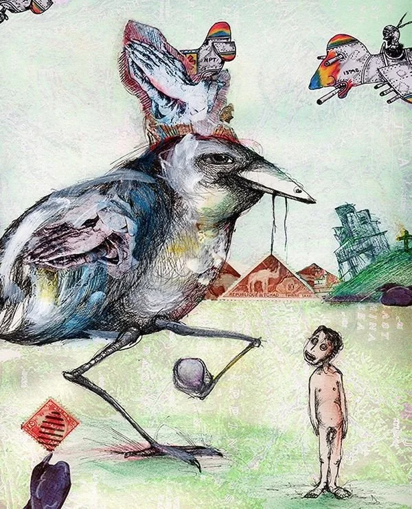 The work of Brian Flinn  often encompases drawing, digital art, collage and/or a combination of those elements. @bflinn2020⁠
⁠
In Flinn's words: For the past twenty-five years, digital media has been a central component of my studio practice comprisi