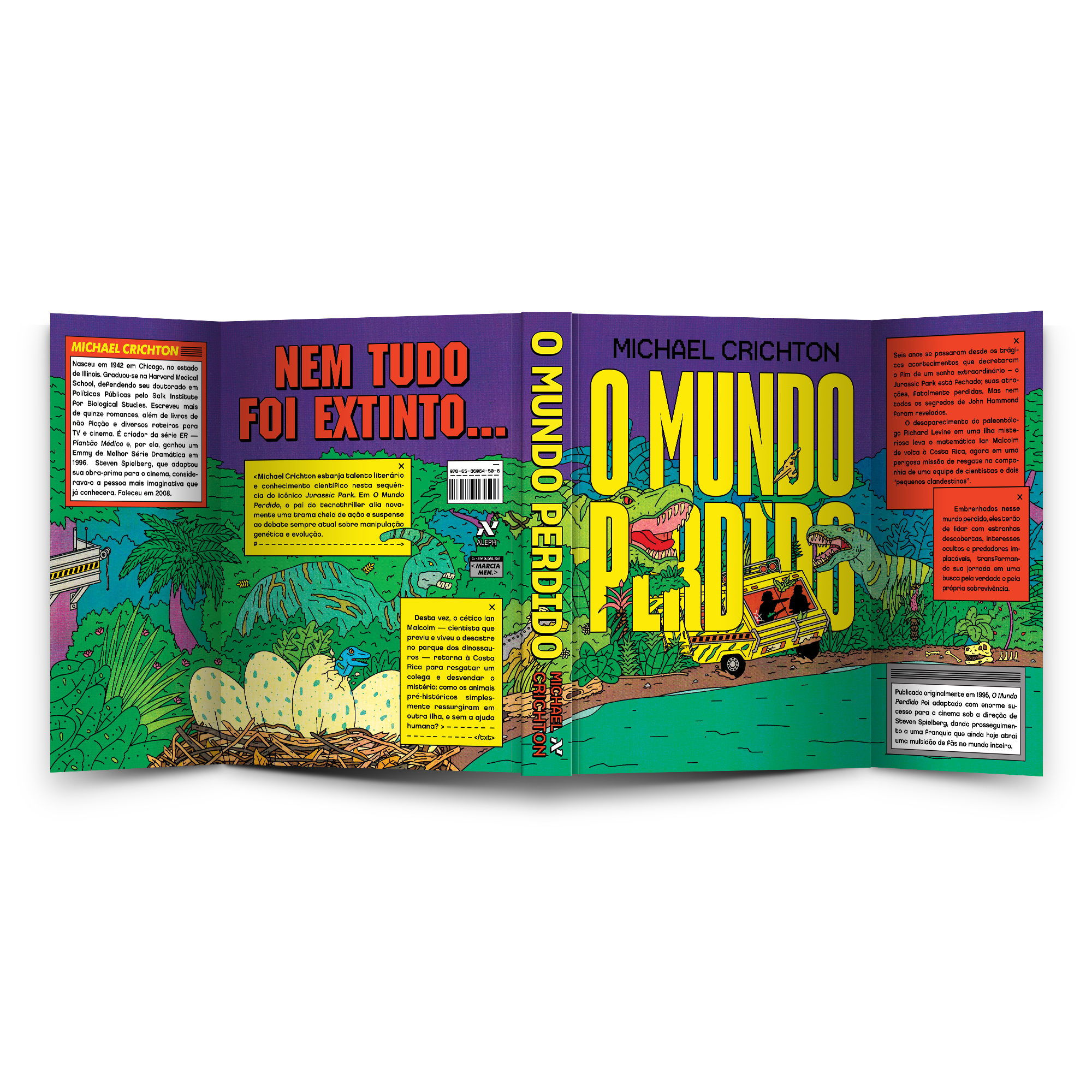  ‘the lost world’ by michael crichton . editora aleph (brazilian edition) 