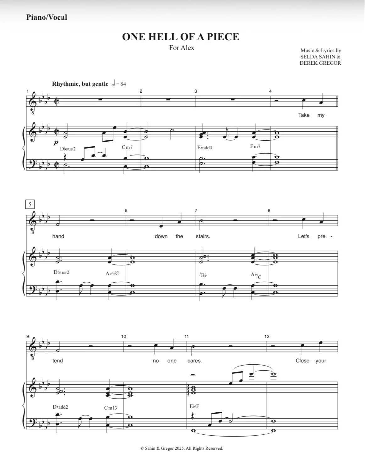 "One Hell of a Piece" -Tenor Ab Major