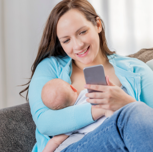 Smartphones While Breastfeeding
