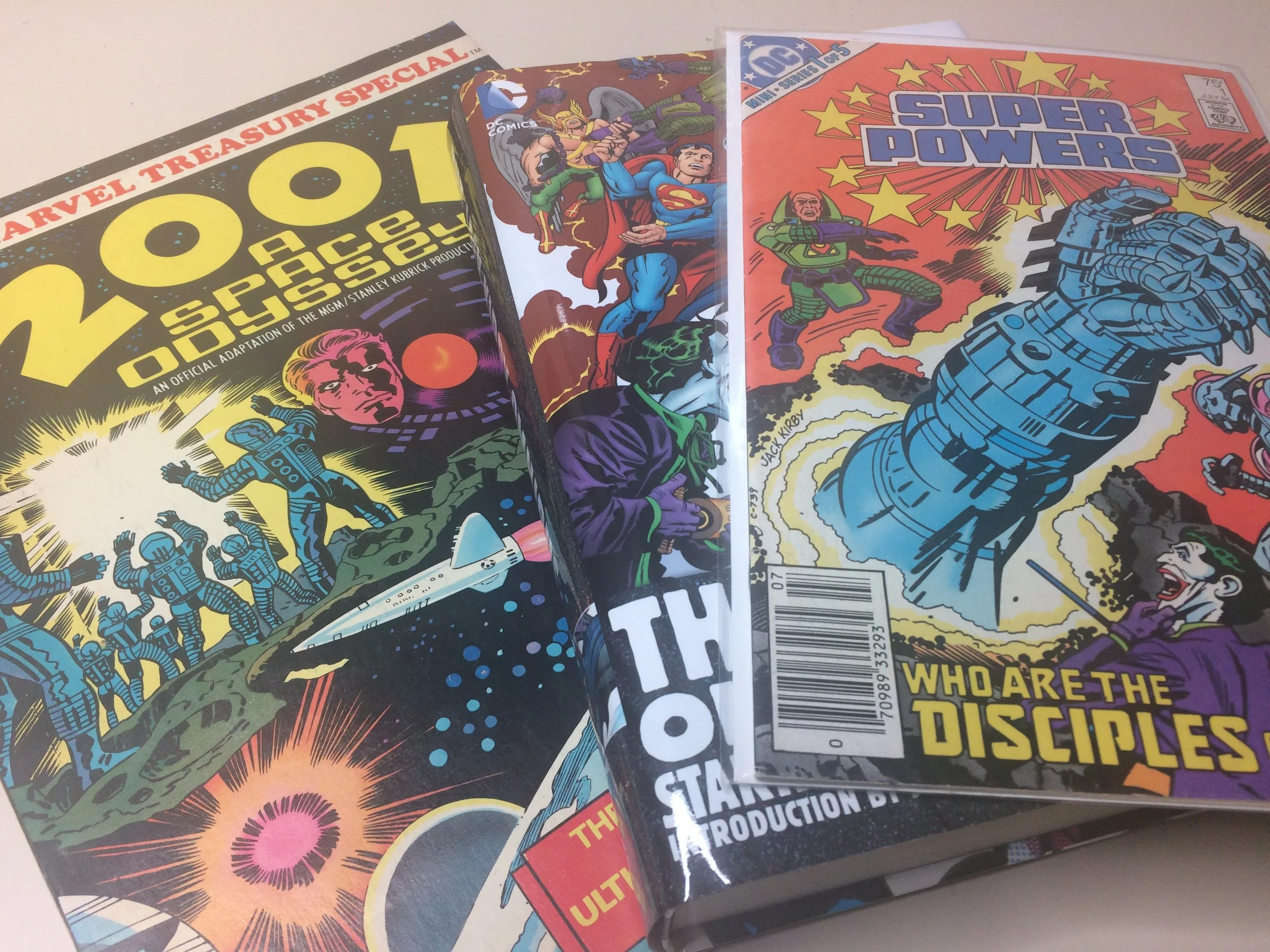 Stating the obvious here, but I referred heavily to the work of Jack Kirby for the look of the design.