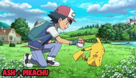 ASH AND PIKACHU