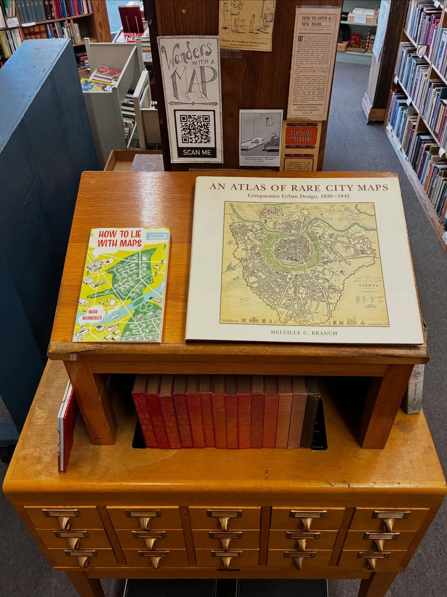 An Atlas of Rare City Maps 1830-1842: $45

How to Lie with Maps: $9

Call or come by to purchase