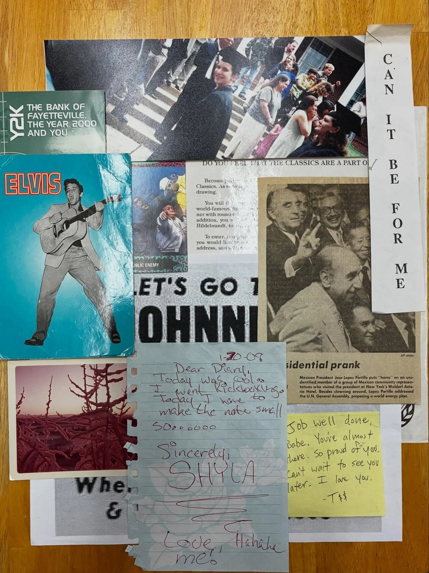 Hello there everybody! Did y&rsquo;all know that we buy books every day but Sunday, from 10am to 2pm? These are some of the impromptu bookmarks we found in our books this week. Enjoy!

- Shyla had a good day and went kickboxing January 20th, 2008
- Y