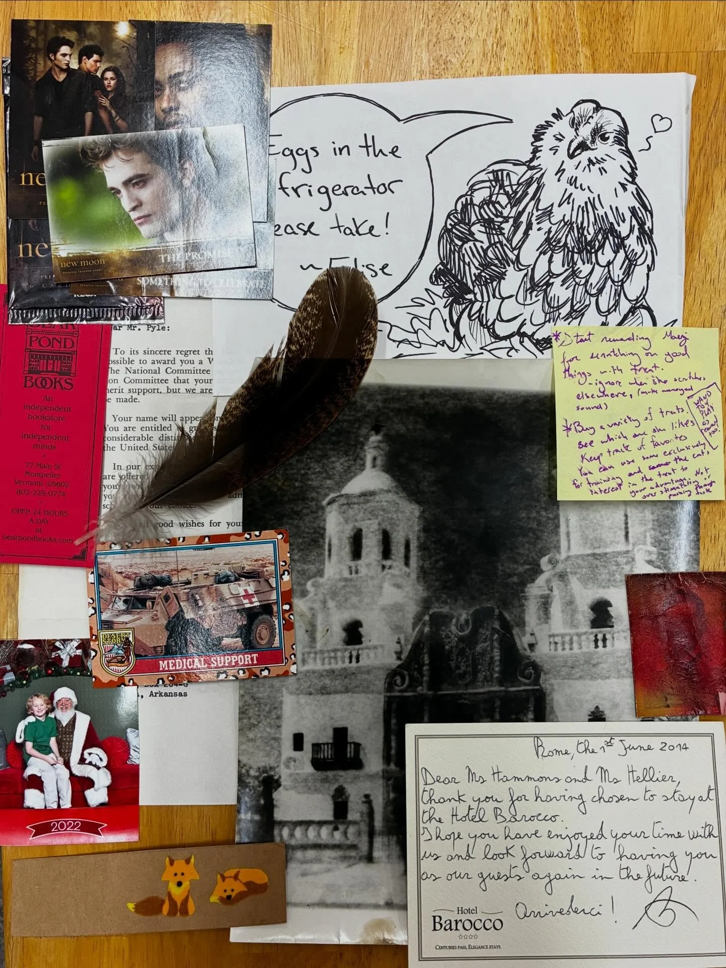 Everybody keeping warm this week? Keeping those cupboards around your sinks open at night and your faucets dripping? Ready for the alleged snow on Friday night?

Here are some fun things we found in our books this week:

- &ldquo;Eggs in the refriger