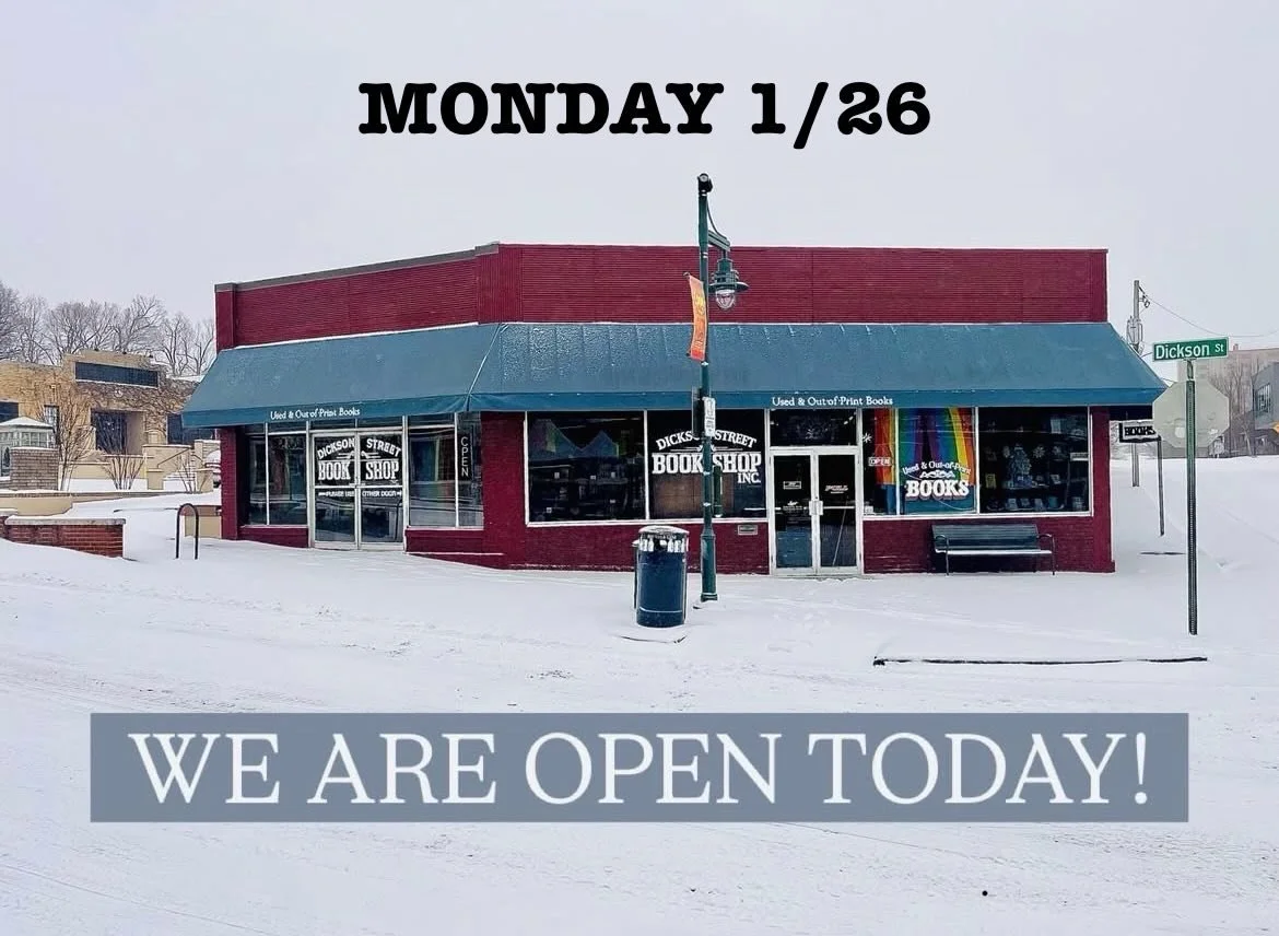 1/26 - We will be open from 10-4 today. If you&rsquo;re walking around in this winter wonderland come by and see us!
