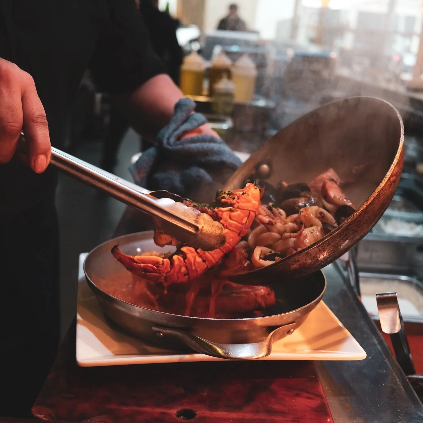 Our signature Zuppa di Pesce &mdash; lobster, shellfish, prawns, fish &amp; calamari in a fragrant broth. A seafood lover&rsquo;s dream. Available daily. 🦞 #SeafoodSoup #SeattleDining #ZuppaDiPesce #SeafoodInSeattle #CinqueTerreSeattle
