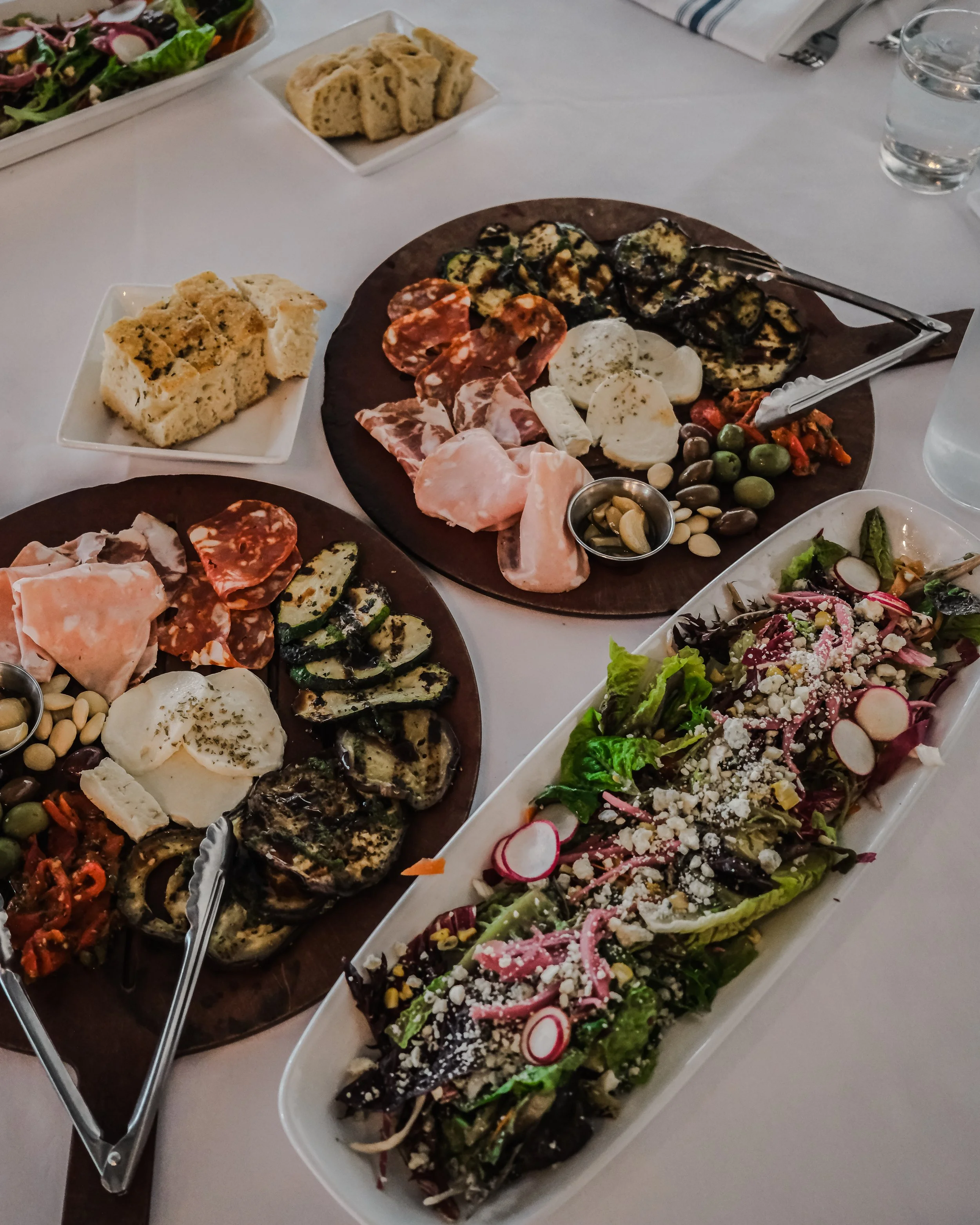 Antipasto course at Cinque Terre Ristorante in Seattle for our Group Dining Program