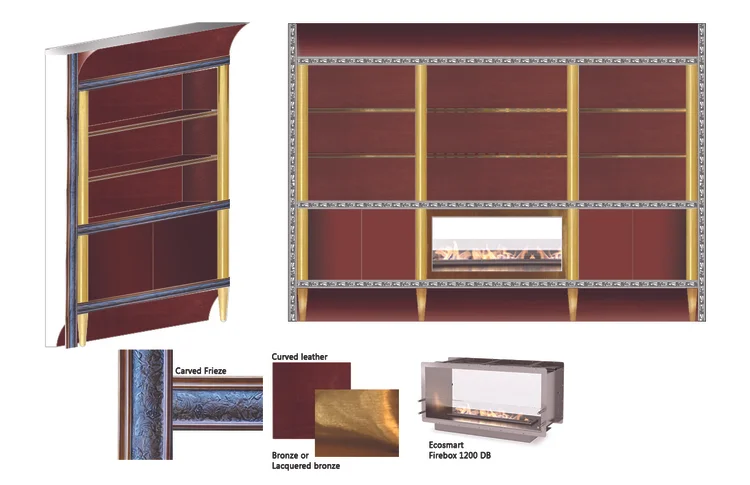  Office/Library cabinetry 