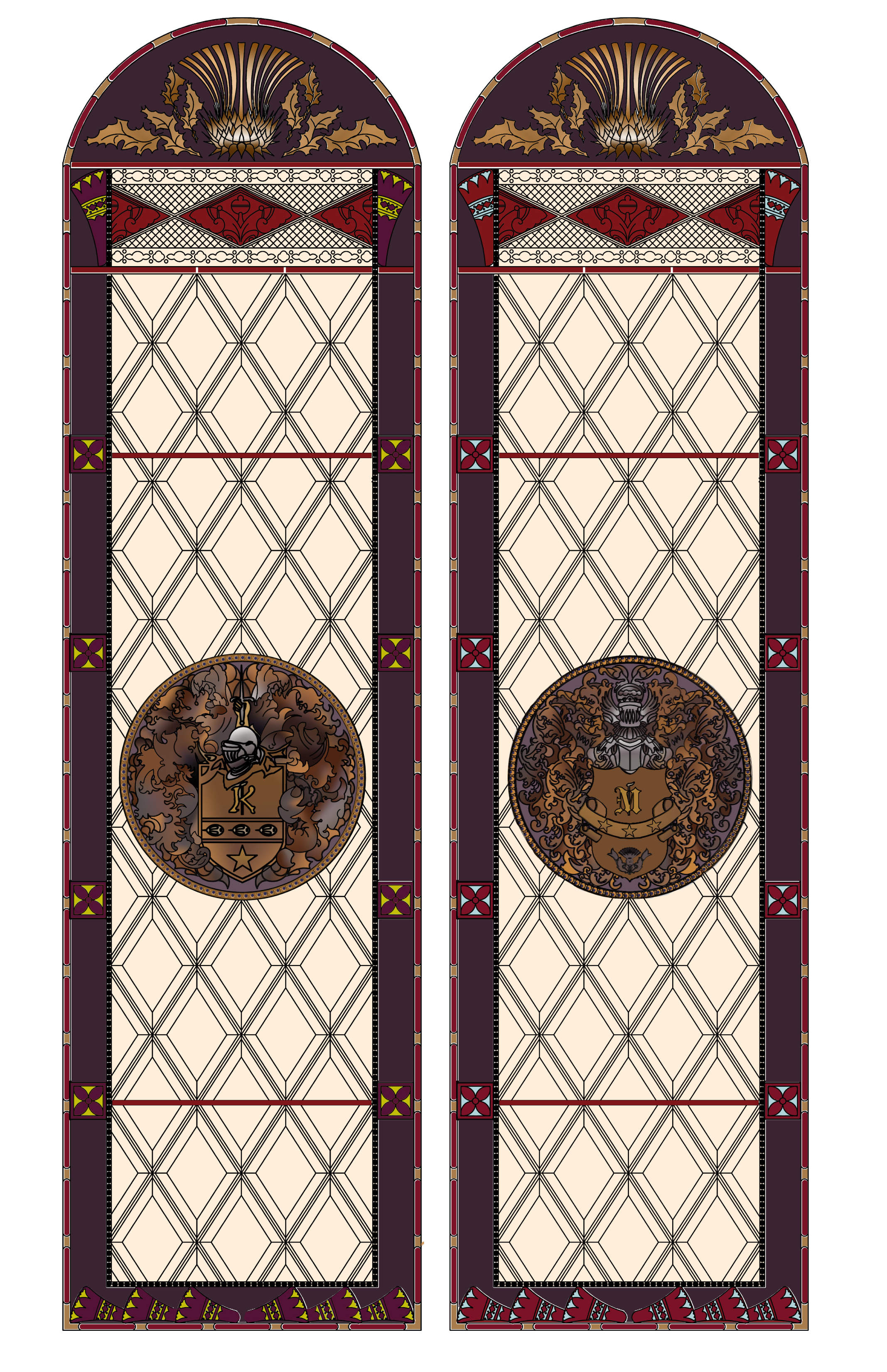  Family Crest Stained Glass Windows 