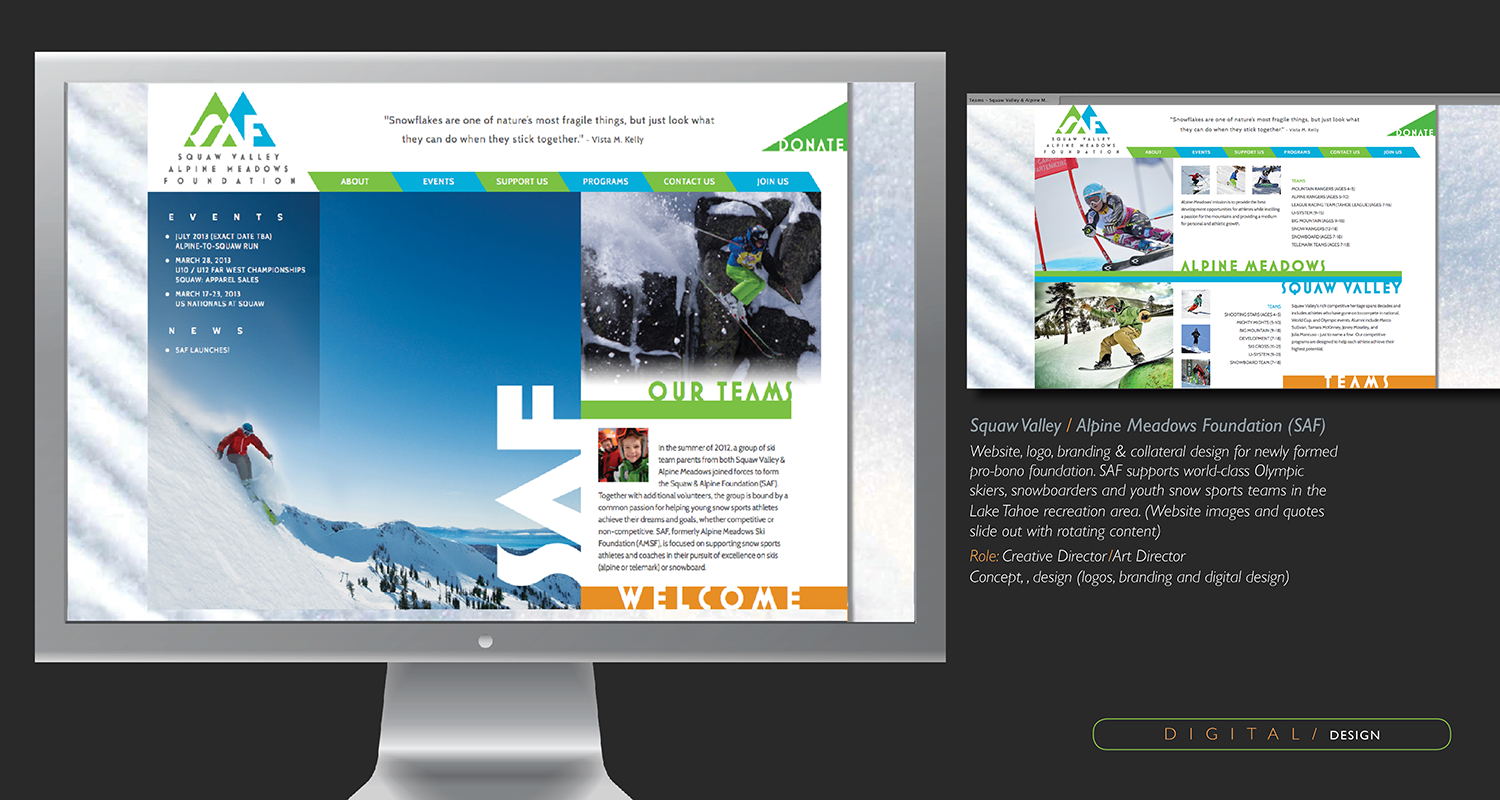 Squaw Valley/Alpine Meadows Website Design