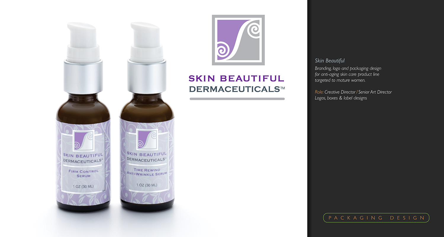 Skin Beautiful Dermaceuticals Label Design