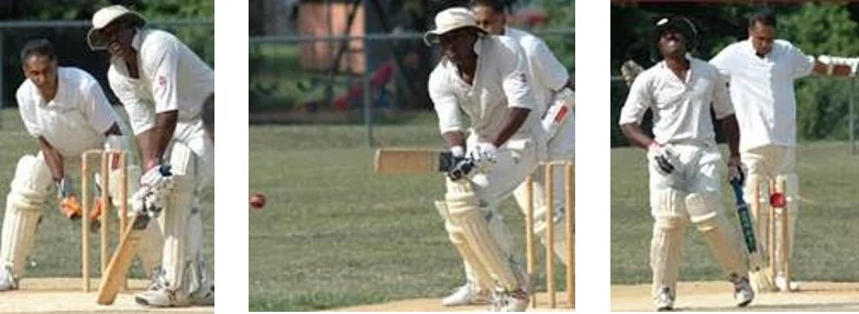 (Photos of Echelon Cricket Club batsman Paul Francis courtesy Wayne Faircloth, former Philadelphia Daily News photographer. All rights reserved).
