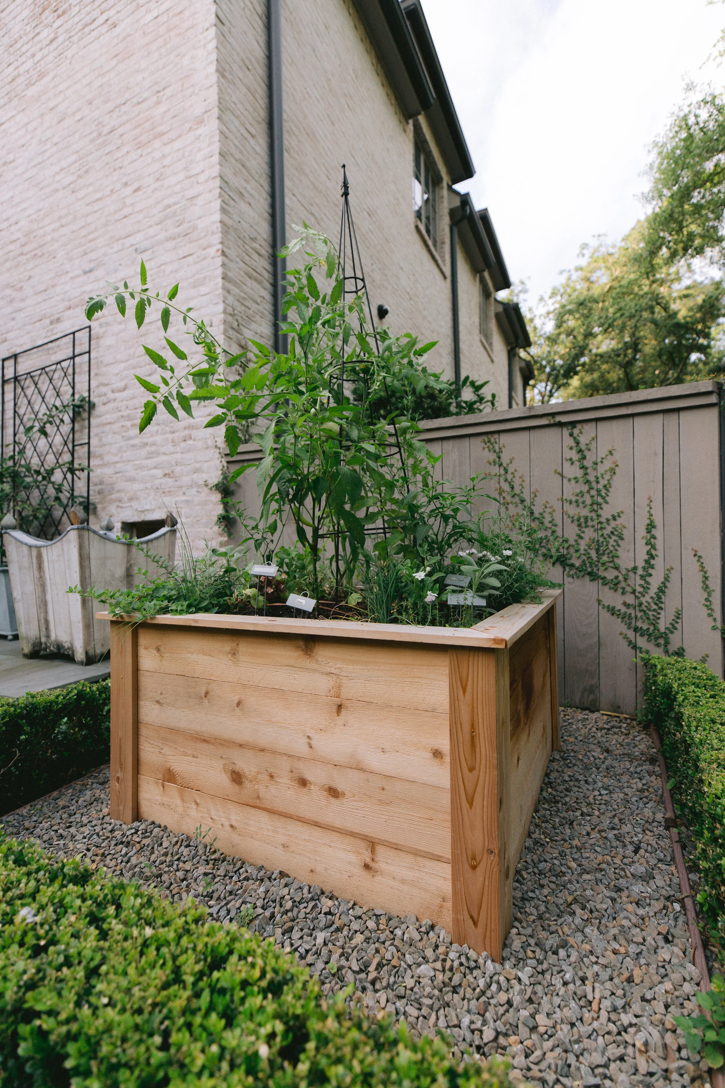Small Scale Cedar Raised Gardens In Houston Texas Rooted Garden