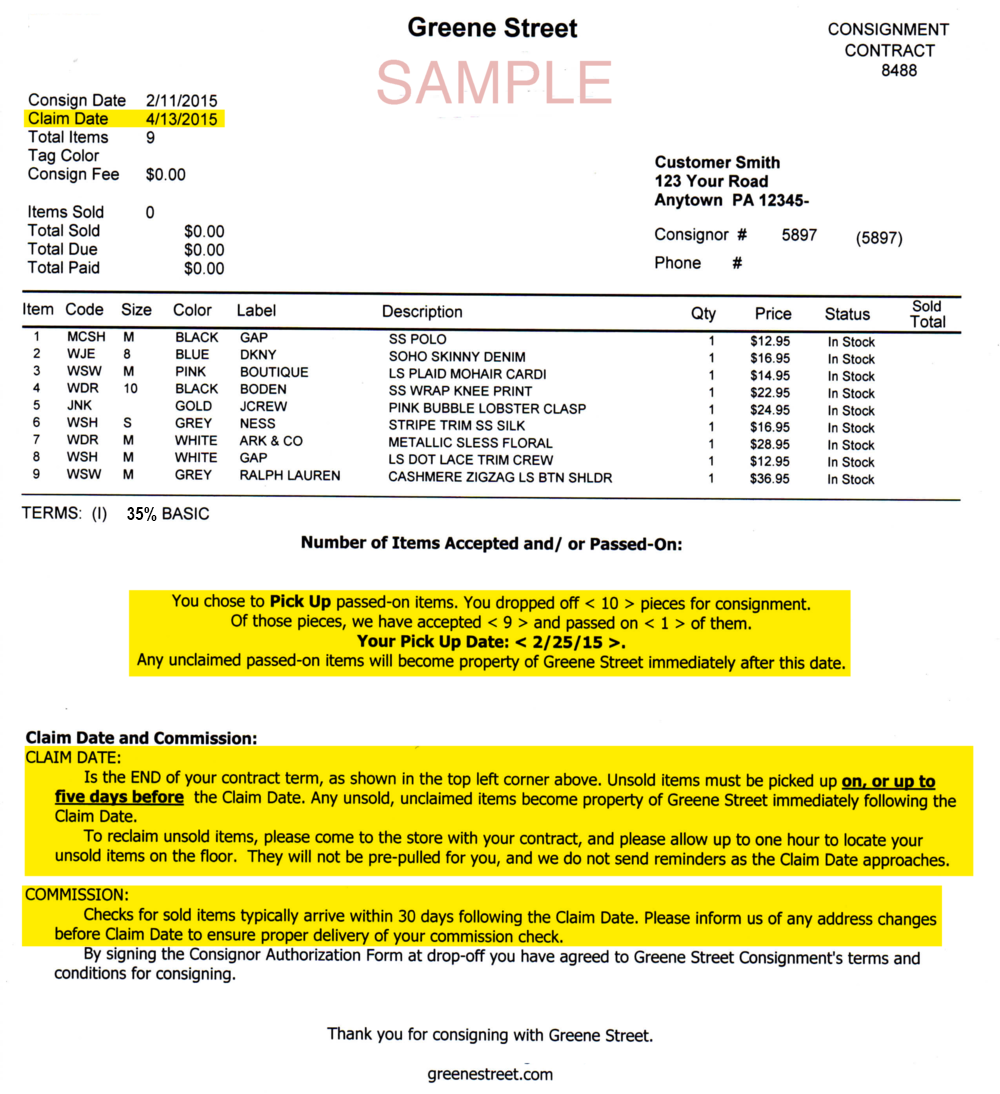 Consign 101 Greene Street